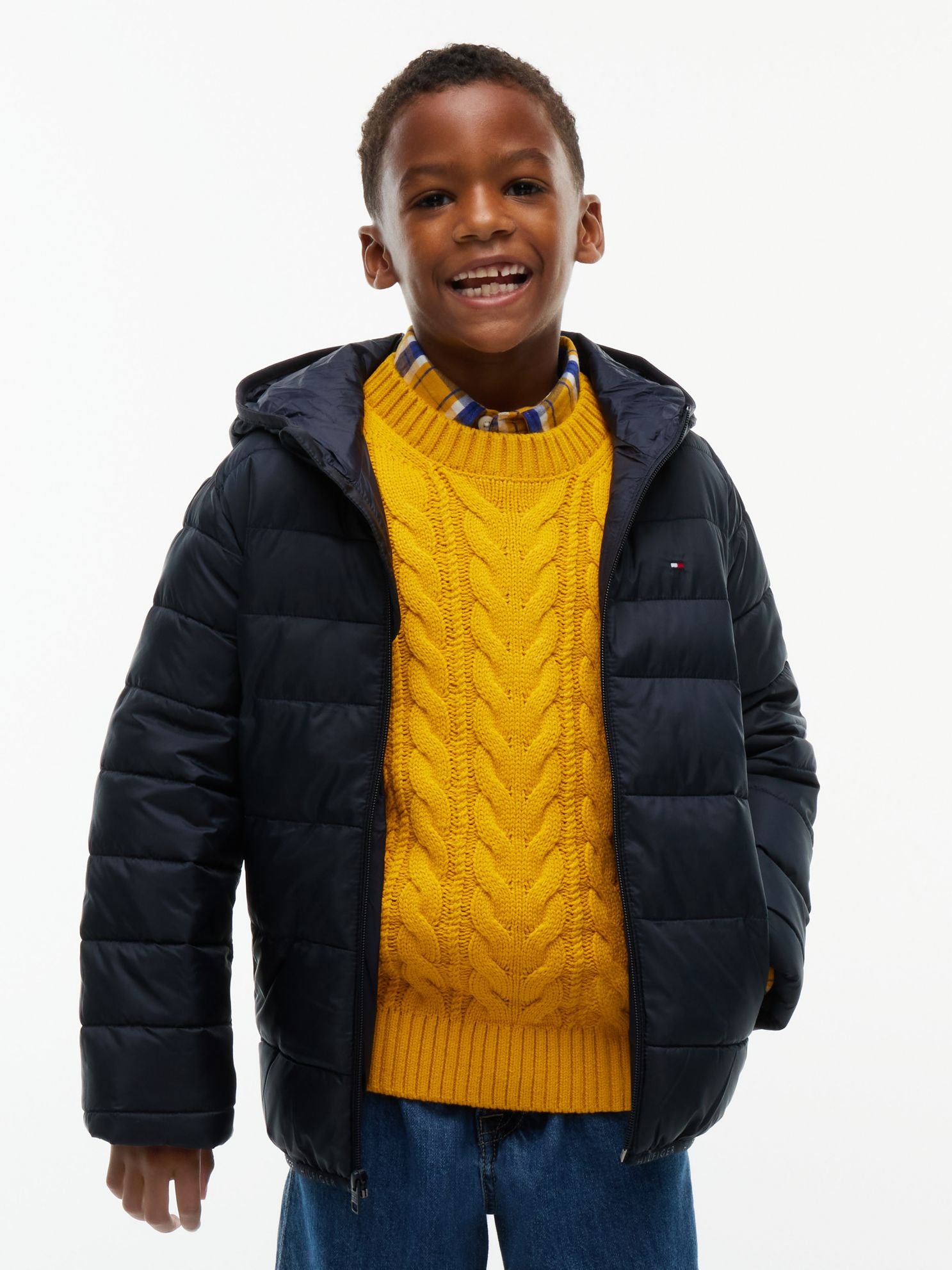 Tommy Hilfiger Kids' Water-Resistant Packable Jacket