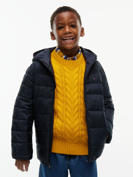 Tommy Hilfiger Kids' Water-Resistant Packable Jacket