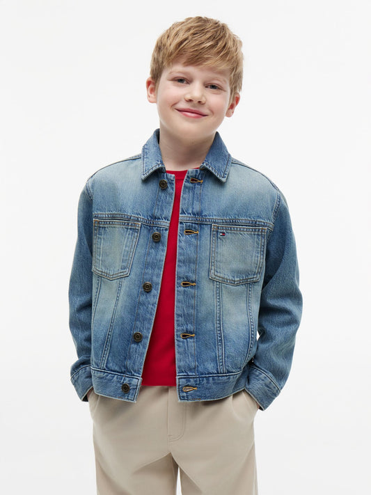 Tommy Hilfiger Kids' Hilfiger Flag Denim Jacket