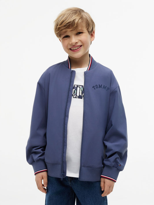 Tommy Hilfiger Kids' Hilfiger Logo Bomber Jacket