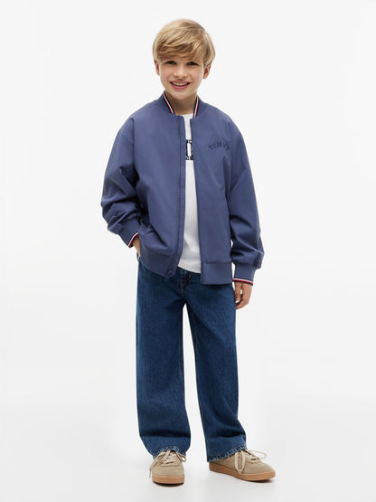 Tommy Hilfiger Kids' Hilfiger Logo Bomber Jacket