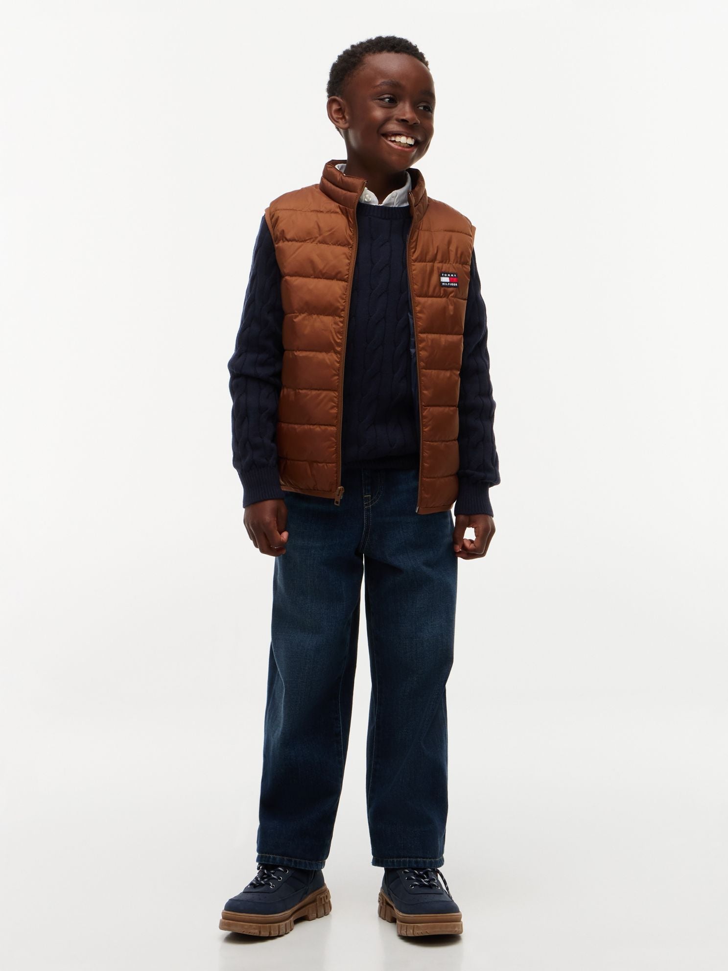 Tommy Hilfiger Kids' Packable Water-Resistant Vest