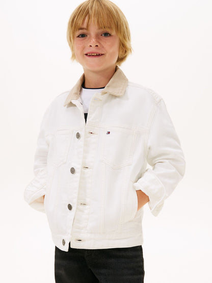 Tommy Hilfiger Kids' Flag Logo Denim Jacket