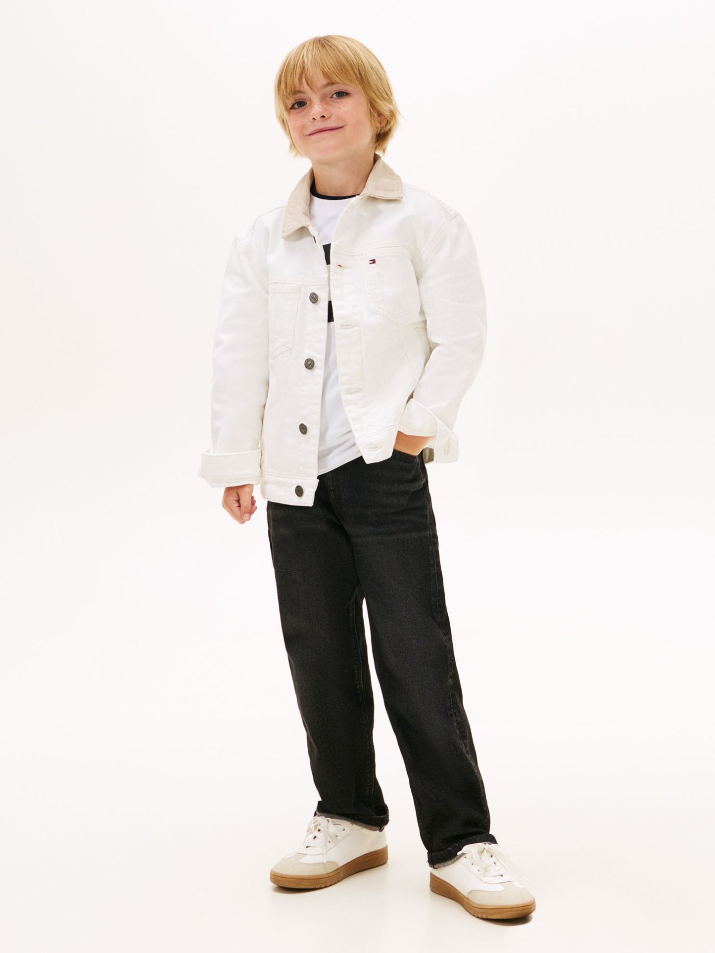 Tommy Hilfiger Kids' Flag Logo Denim Jacket