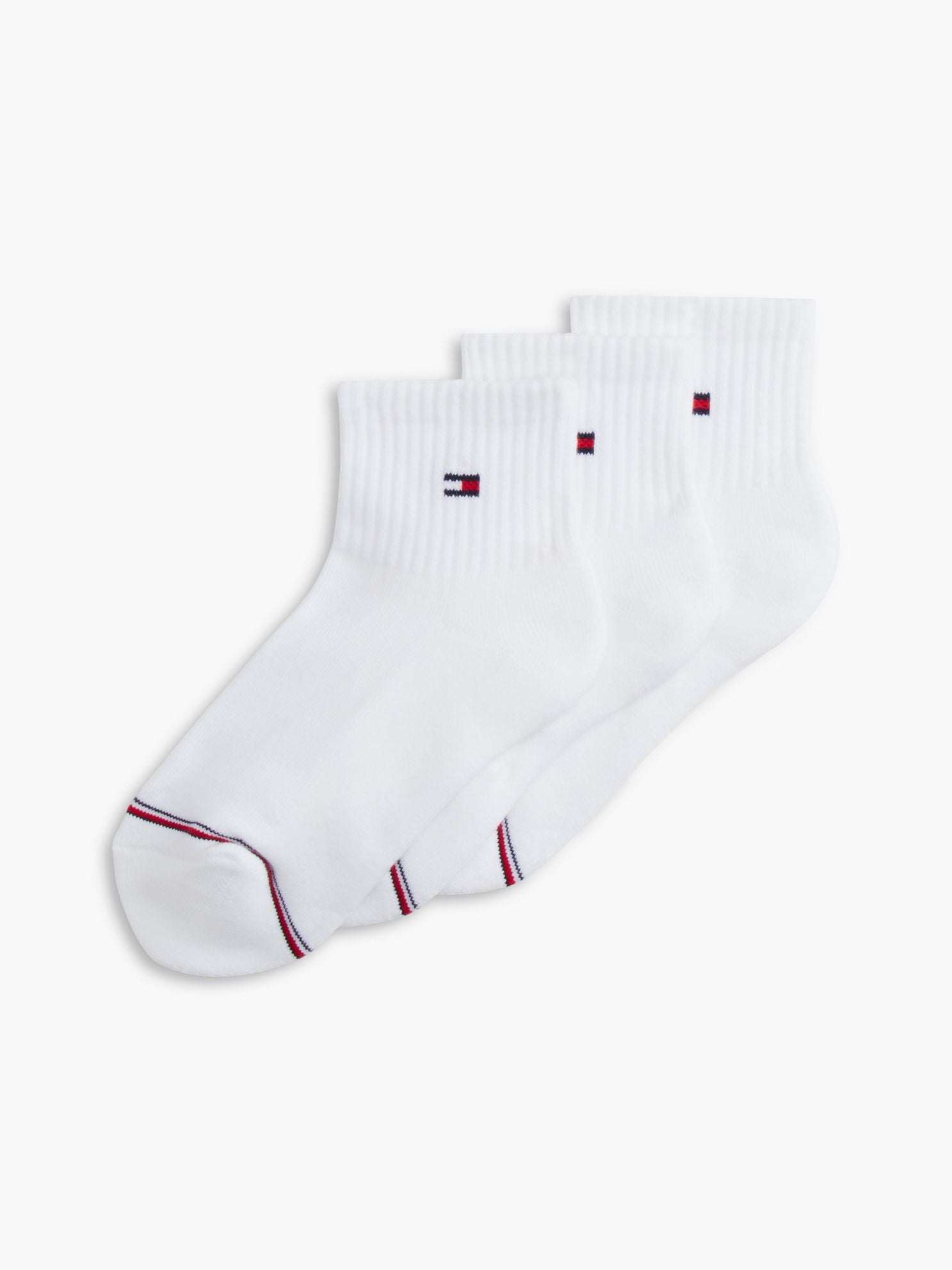 Tommy Hilfiger Kids' Quarter-Top Athletic Sock 3-Pack