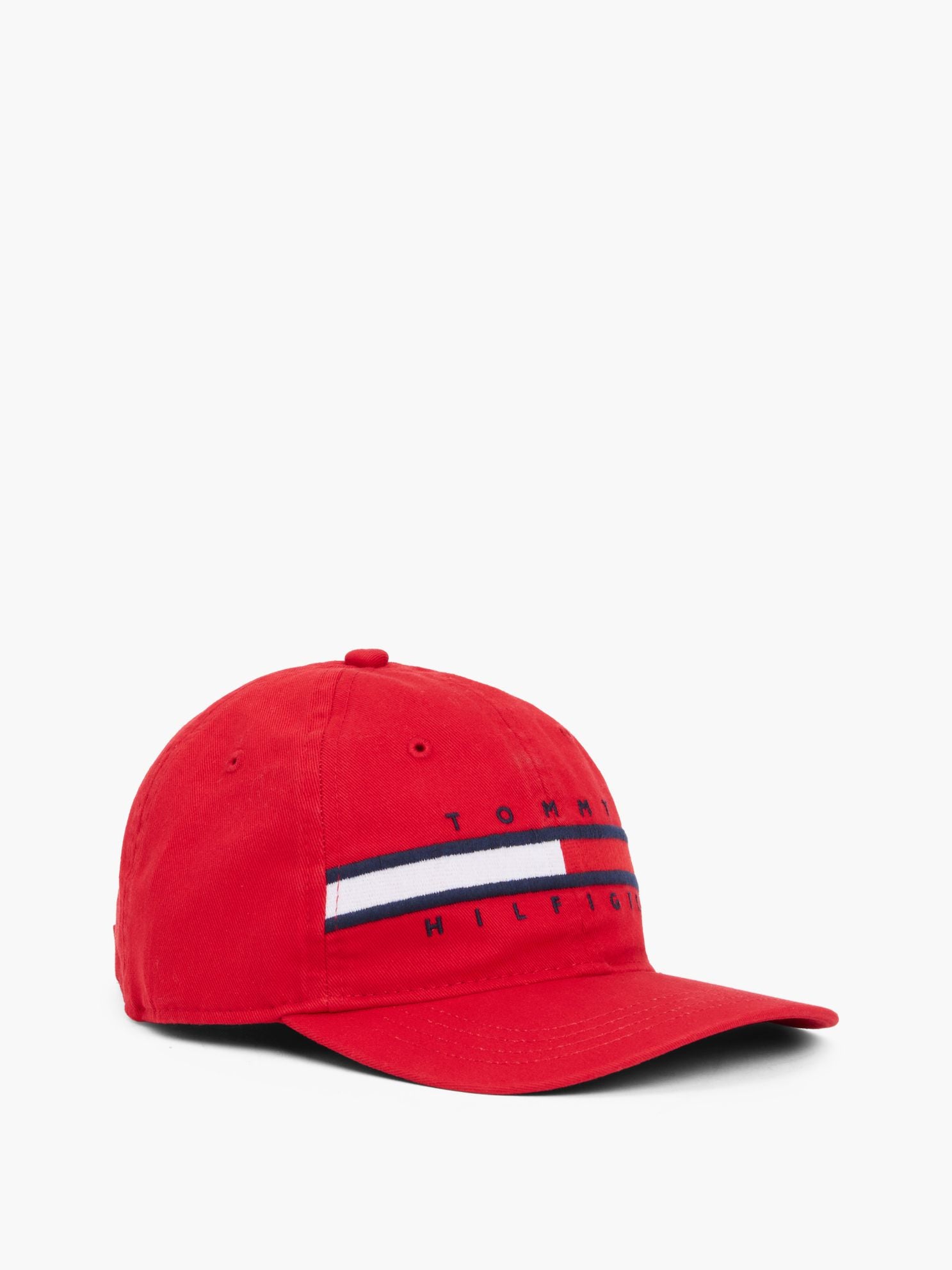 Tommy Hilfiger Kids' Flag Stripe Logo Baseball Cap