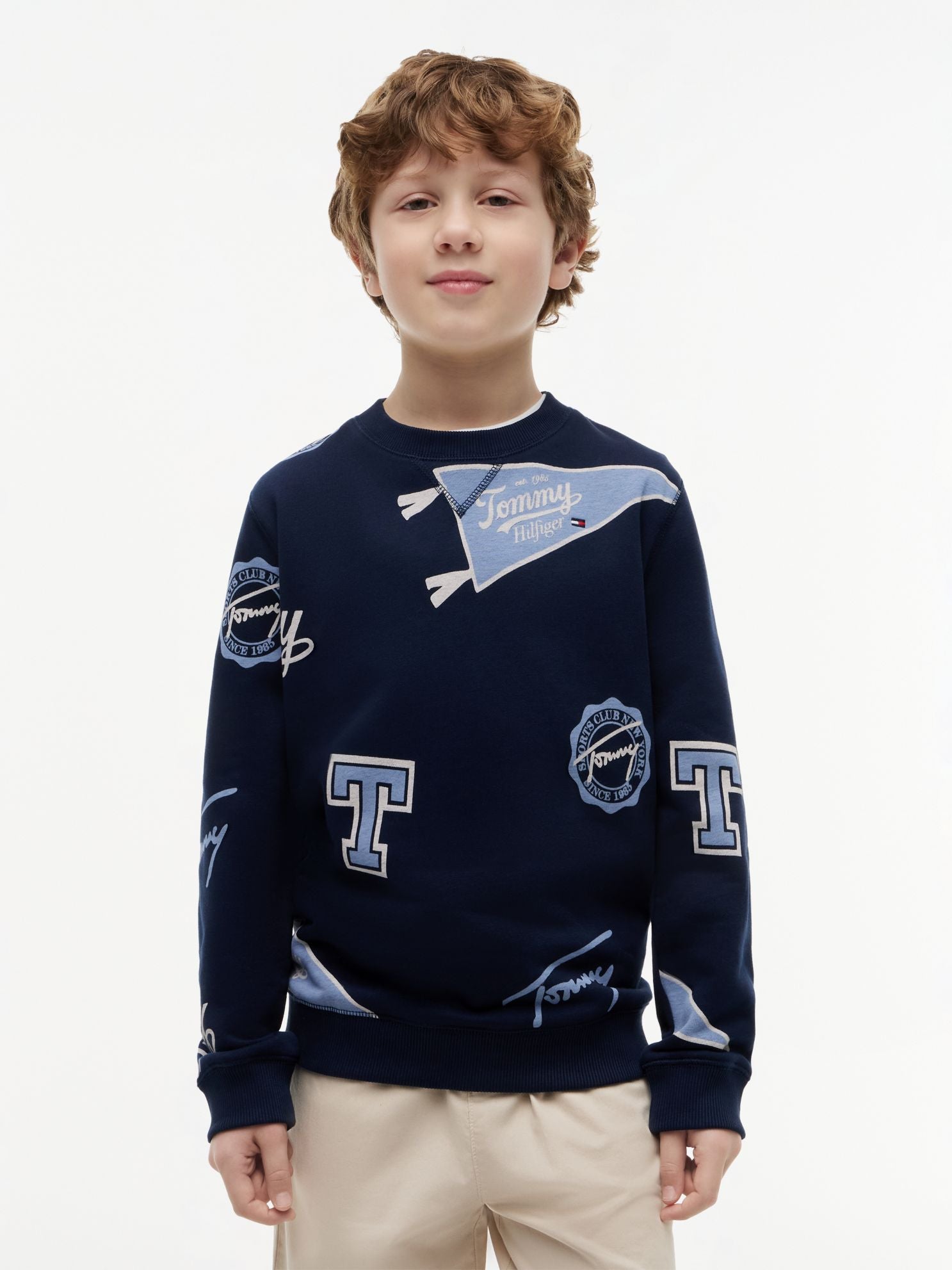 Tommy Hilfiger Kids' Allover Tommy Logo Sweatshirt