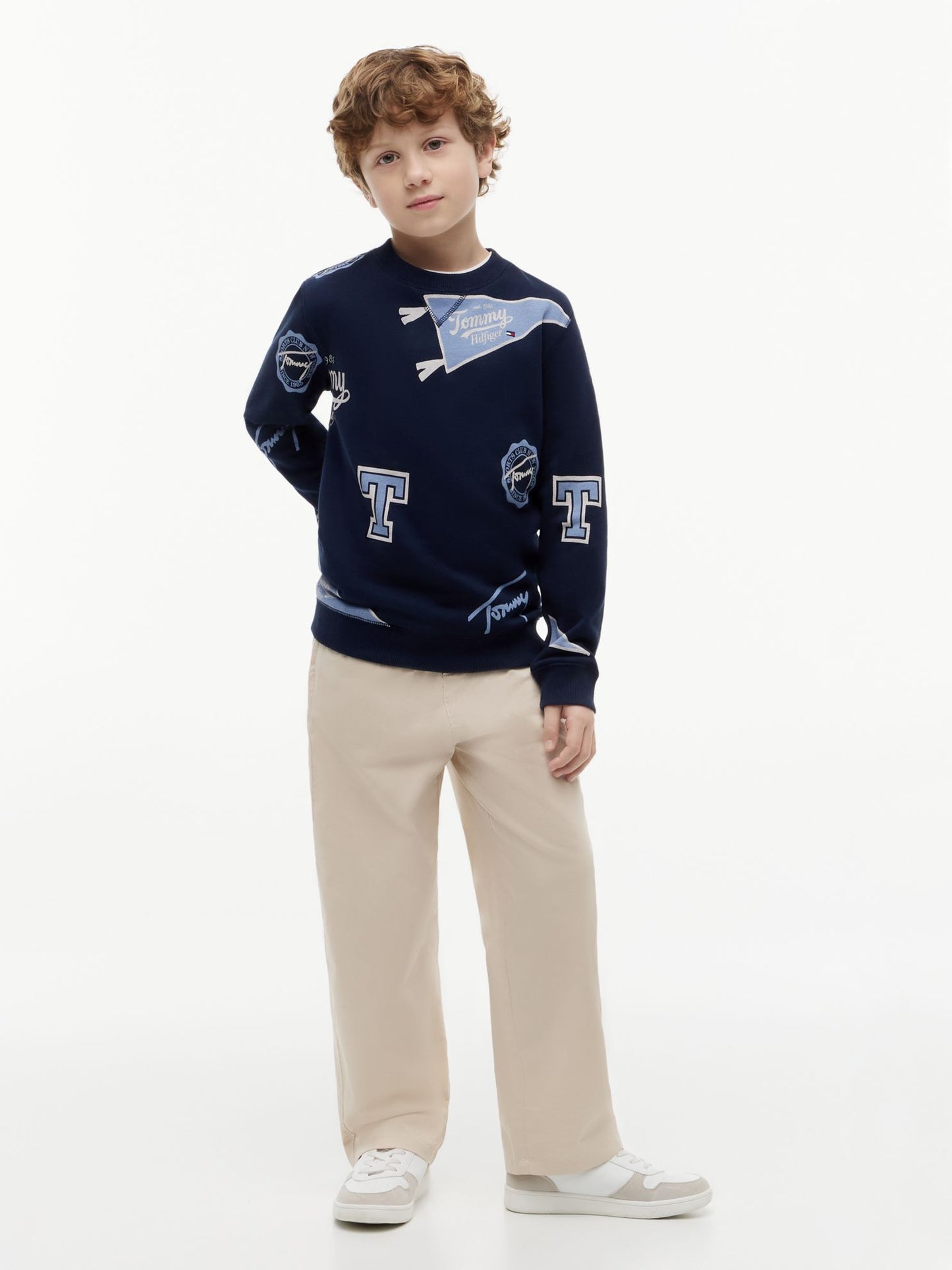 Tommy Hilfiger Kids' Allover Tommy Logo Sweatshirt