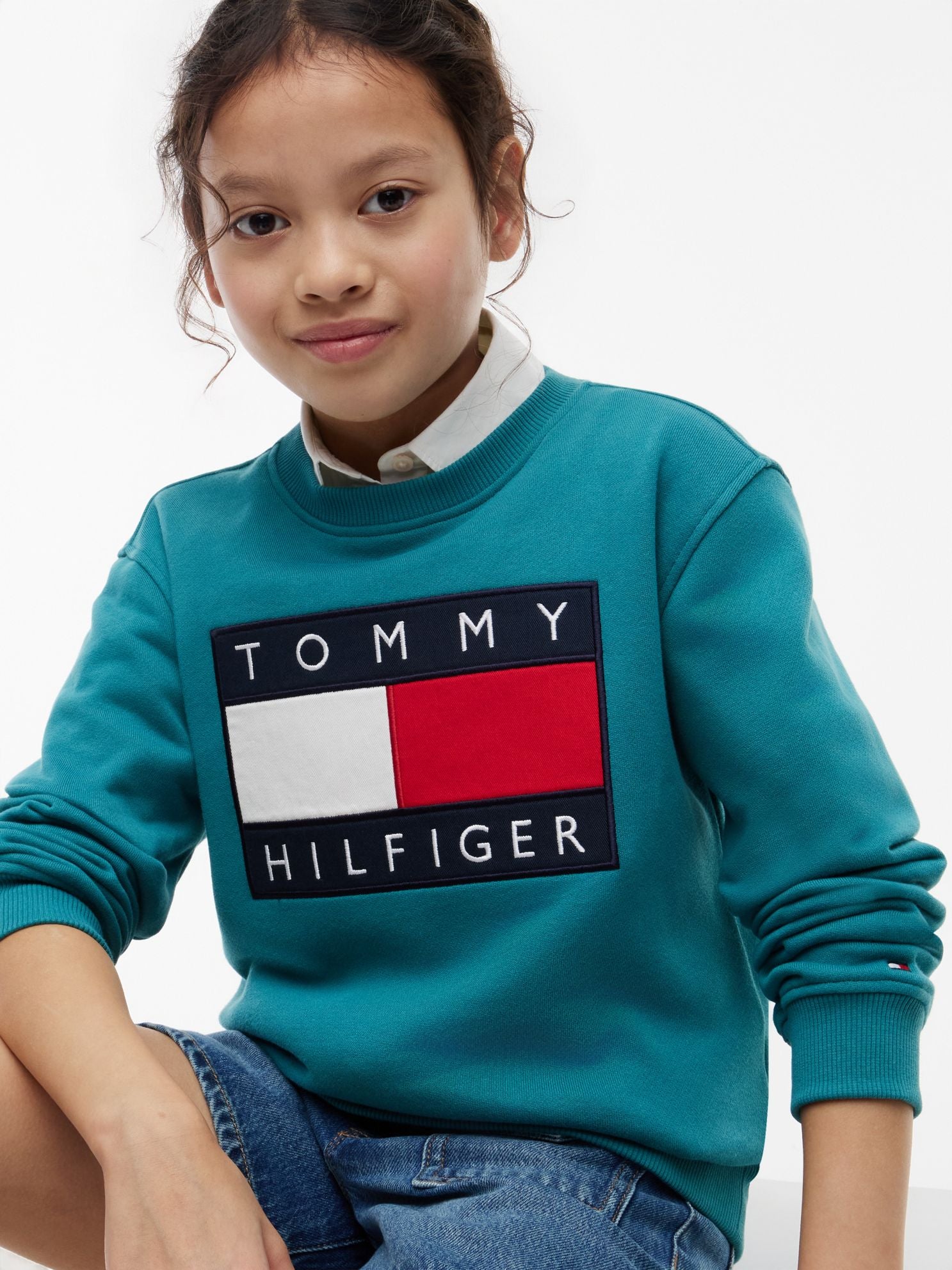 Tommy Hilfiger Kids' Flag Badge Sweatshirt