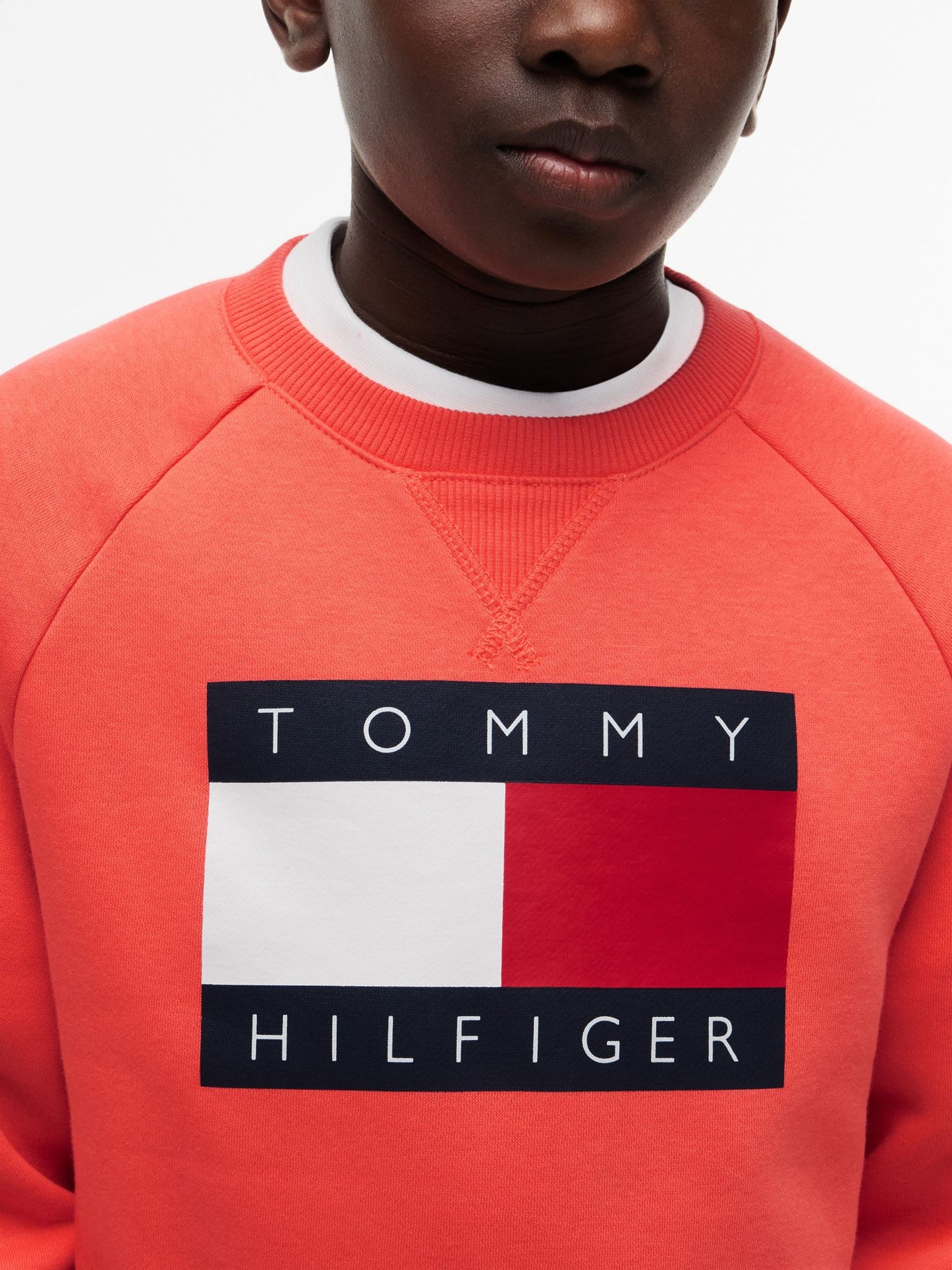 Tommy Hilfiger Kids' Tommy Flag Logo Raglan Sweatshirt