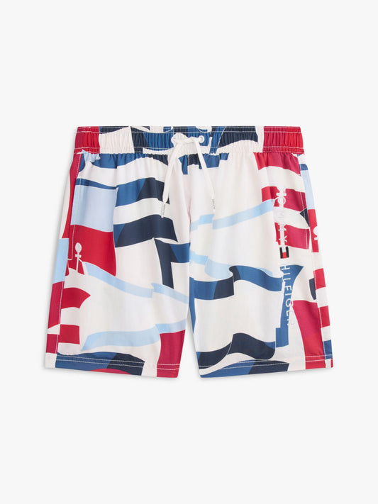 Tommy Hilfiger Kids' Allover Print Swim Trunk