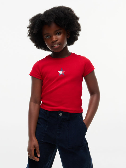Tommy Hilfiger Kids' Star Logo Stretch T-Shirt