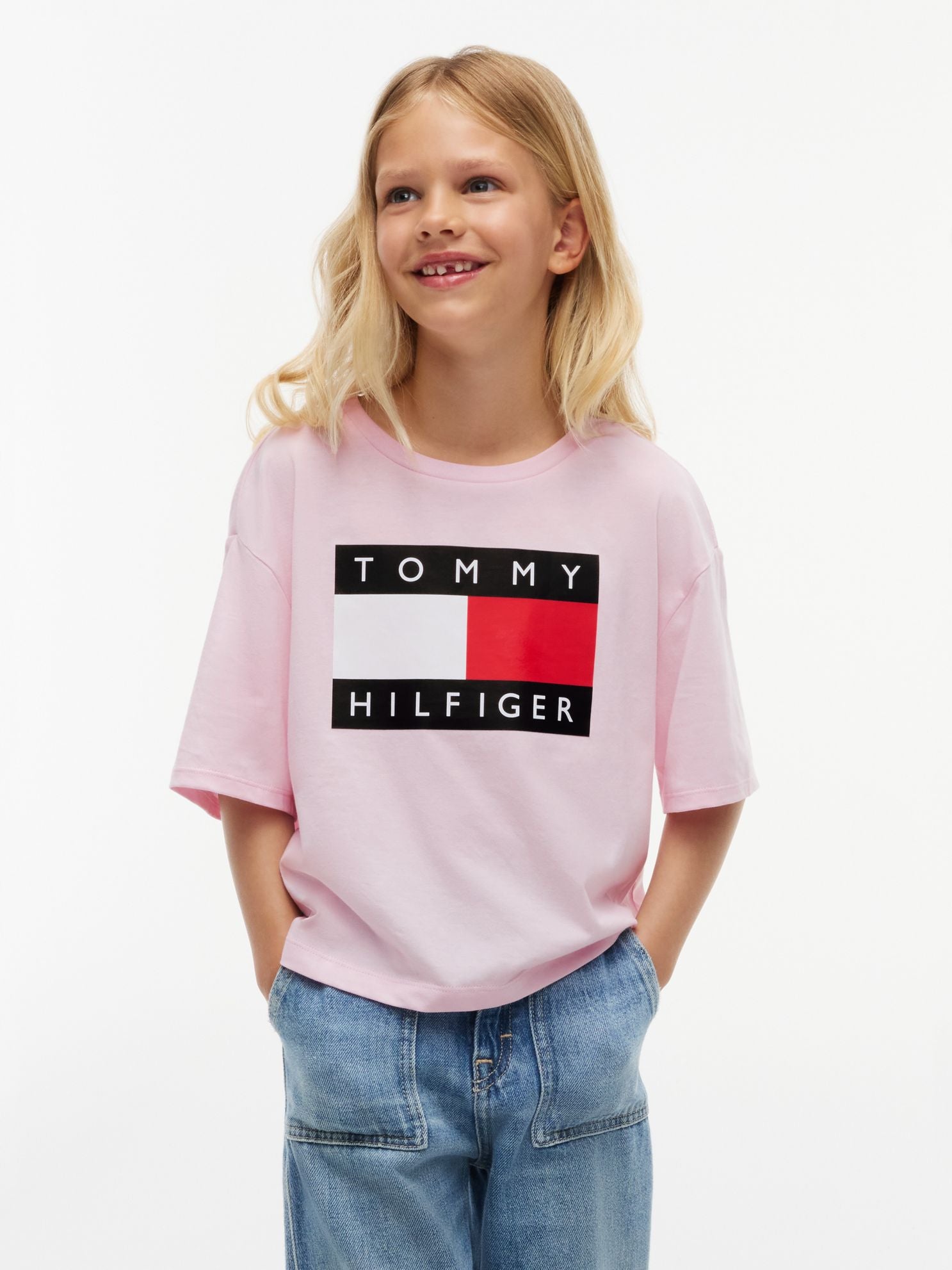 Tommy Hilfiger Kids' Classic Flag Badge T-Shirt