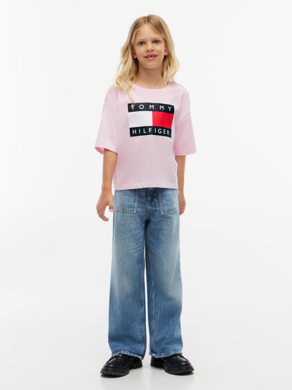 Tommy Hilfiger Kids' Classic Flag Badge T-Shirt