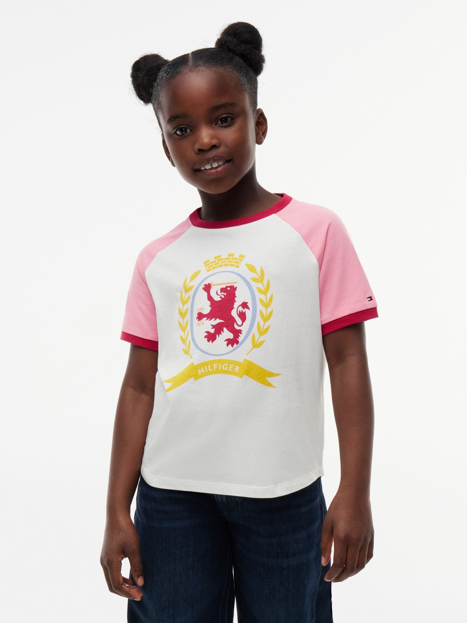 Tommy Hilfiger Kids' Crest Logo Raglan T-Shirt