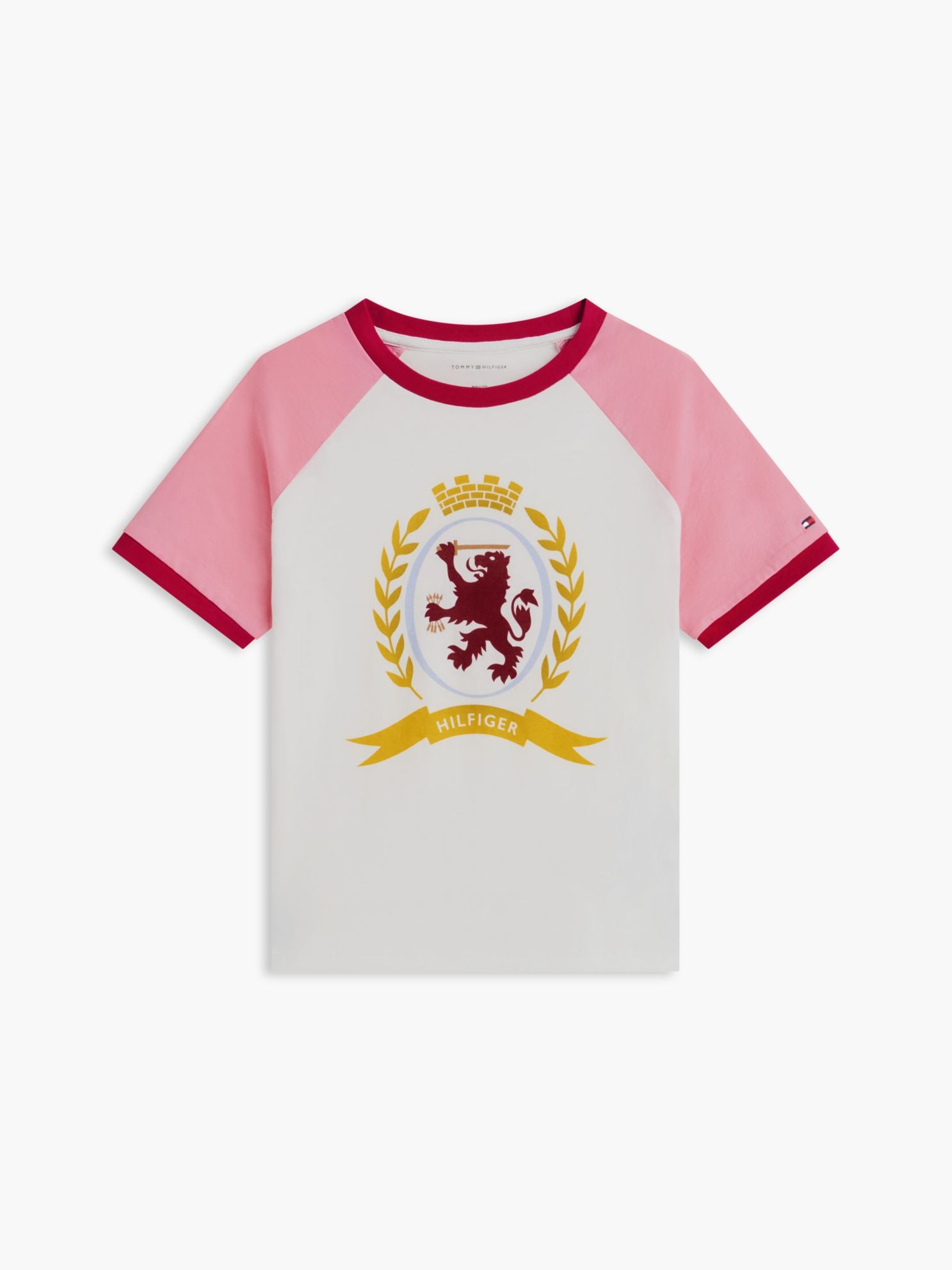 Tommy Hilfiger Kids' Crest Logo Raglan T-Shirt