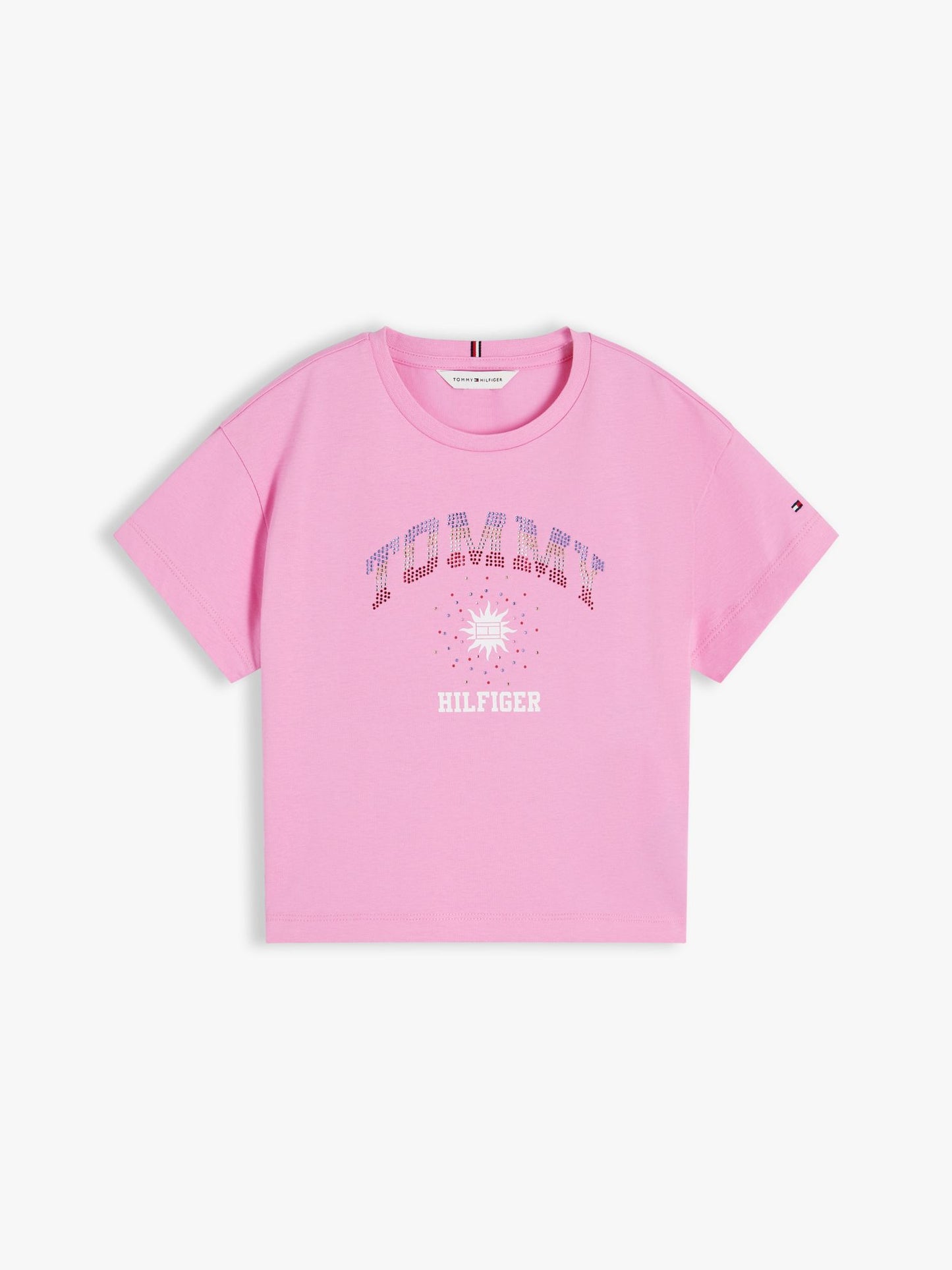 Tommy Hilfiger Kids' Rhinestone Tommy Logo T-Shirt