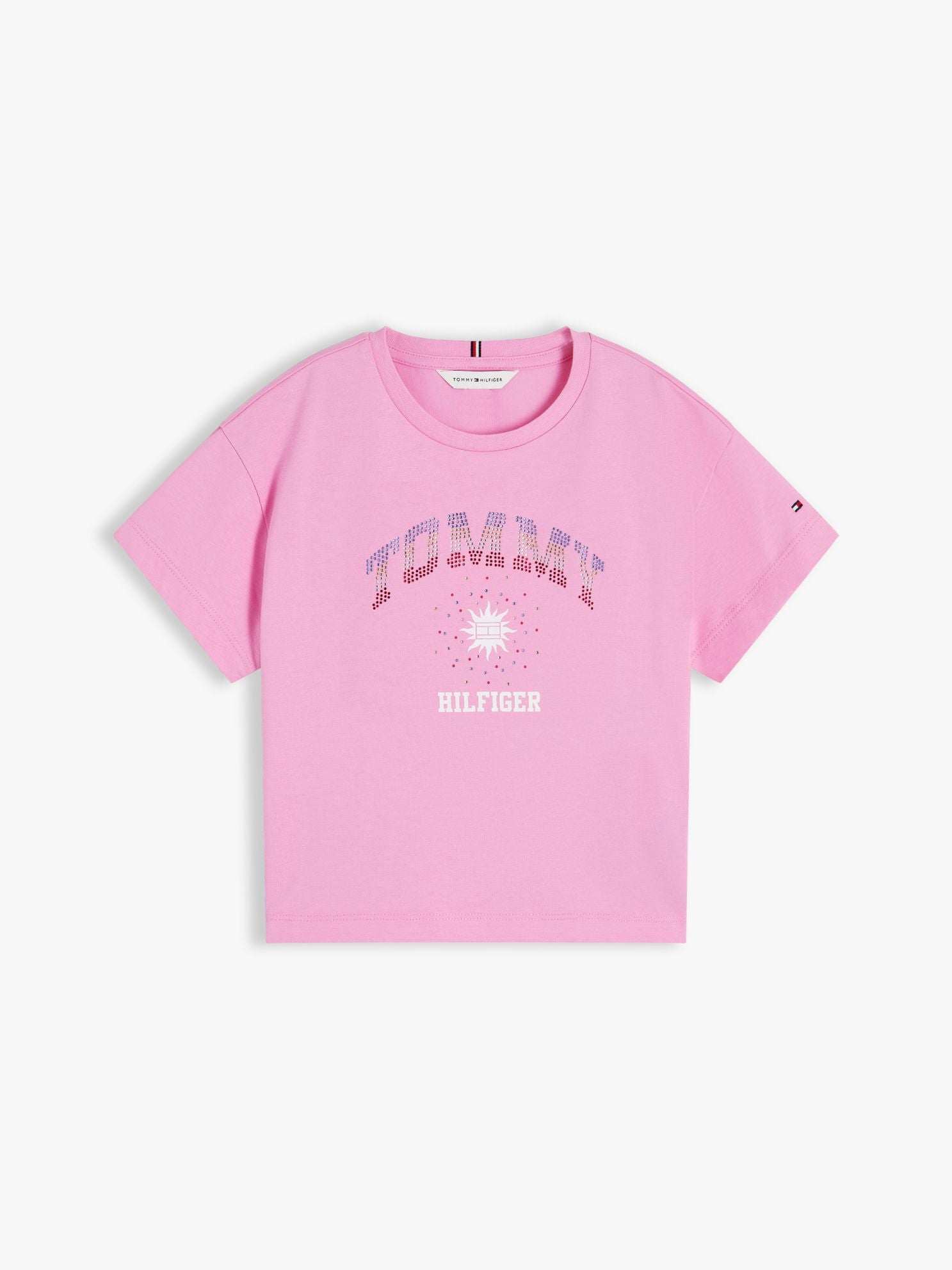 Tommy Hilfiger Kids' Rhinestone Tommy Logo T-Shirt