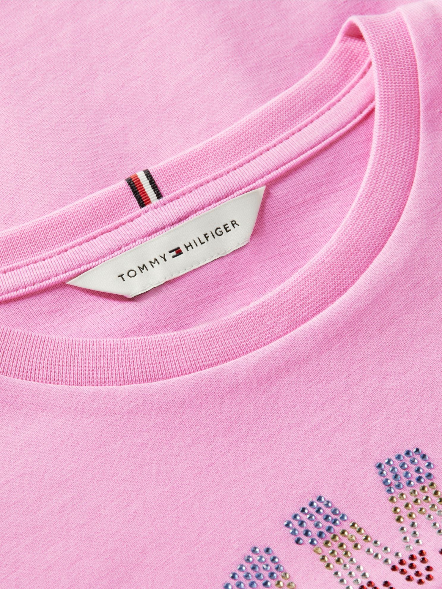 Tommy Hilfiger Kids' Rhinestone Tommy Logo T-Shirt
