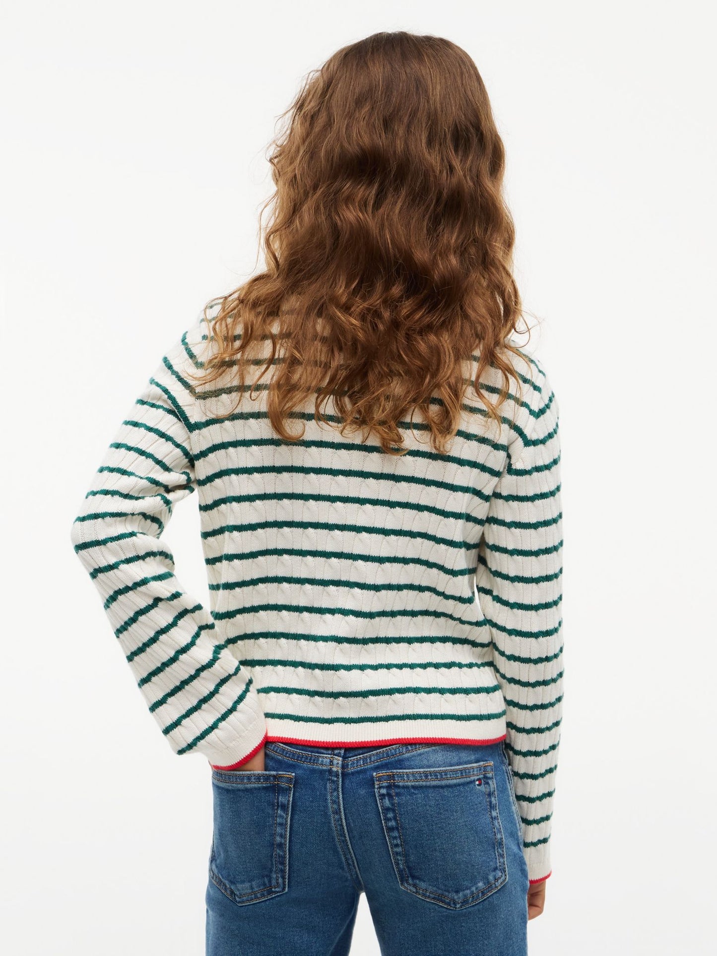 Tommy Hilfiger Kids' Cable Knit Mockneck Sweater