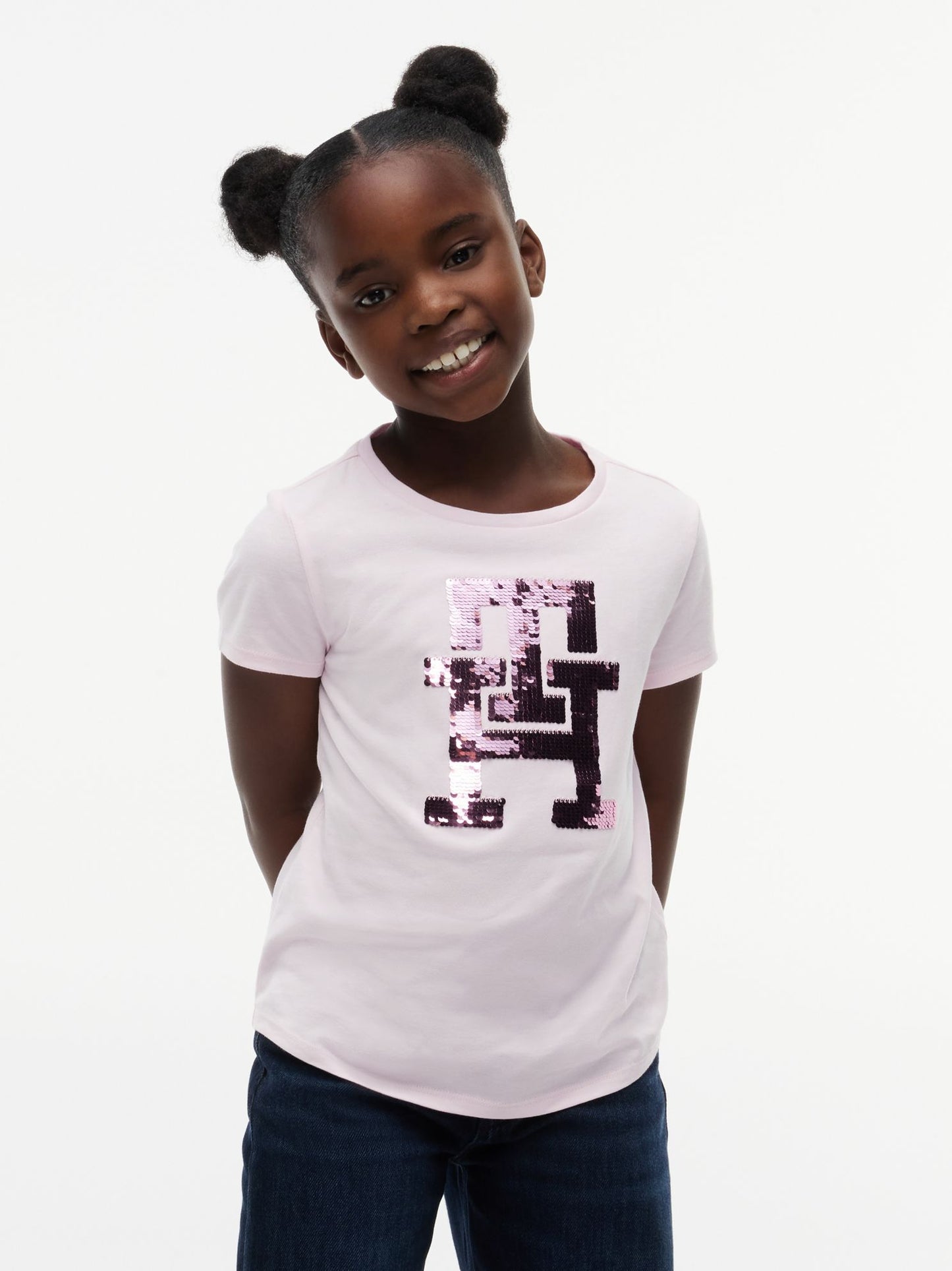 Tommy Hilfiger Kids' Flip Sequin Monogram T-Shirt