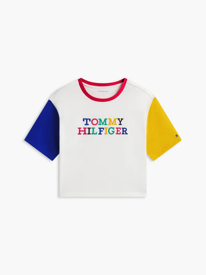 Tommy Hilfiger Kids' Multicolor Logo Colorblock T-Shirt