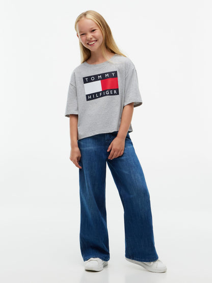 Tommy Hilfiger Kids' Classic Flag Badge T-Shirt