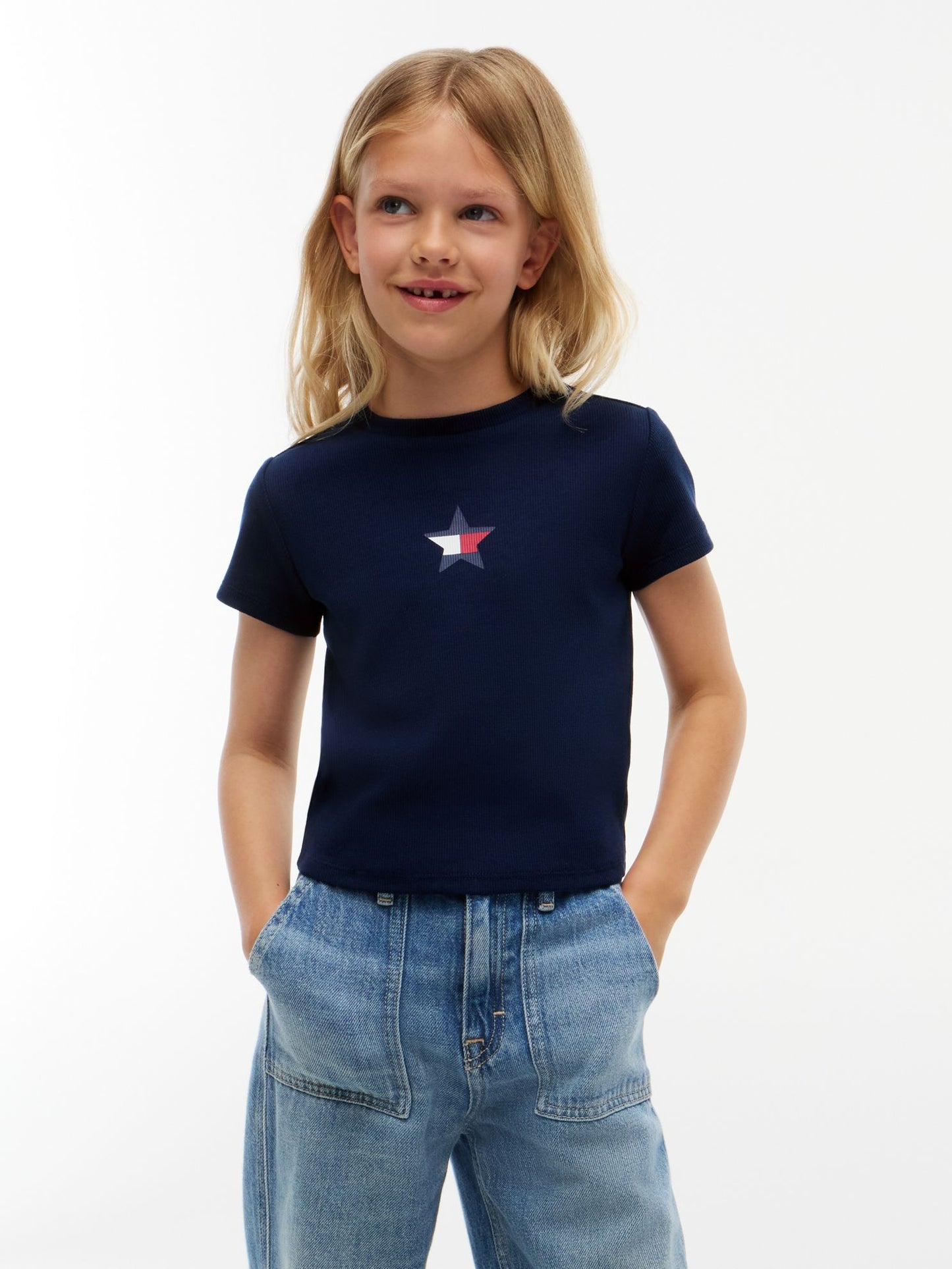 Tommy Hilfiger Kids' Star Logo Stretch T-Shirt