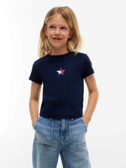 Tommy Hilfiger Kids' Star Logo Stretch T-Shirt