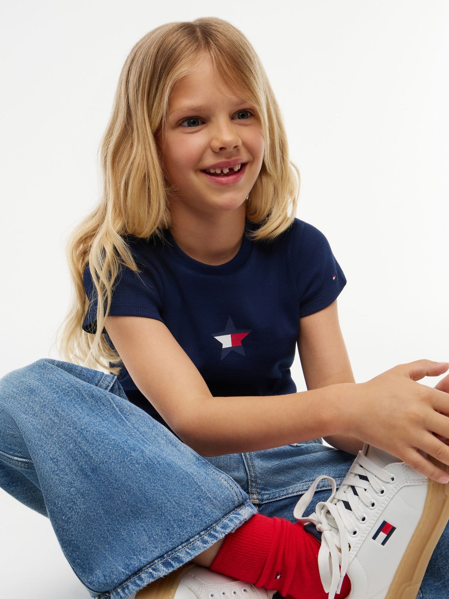 Tommy Hilfiger Kids' Star Logo Stretch T-Shirt