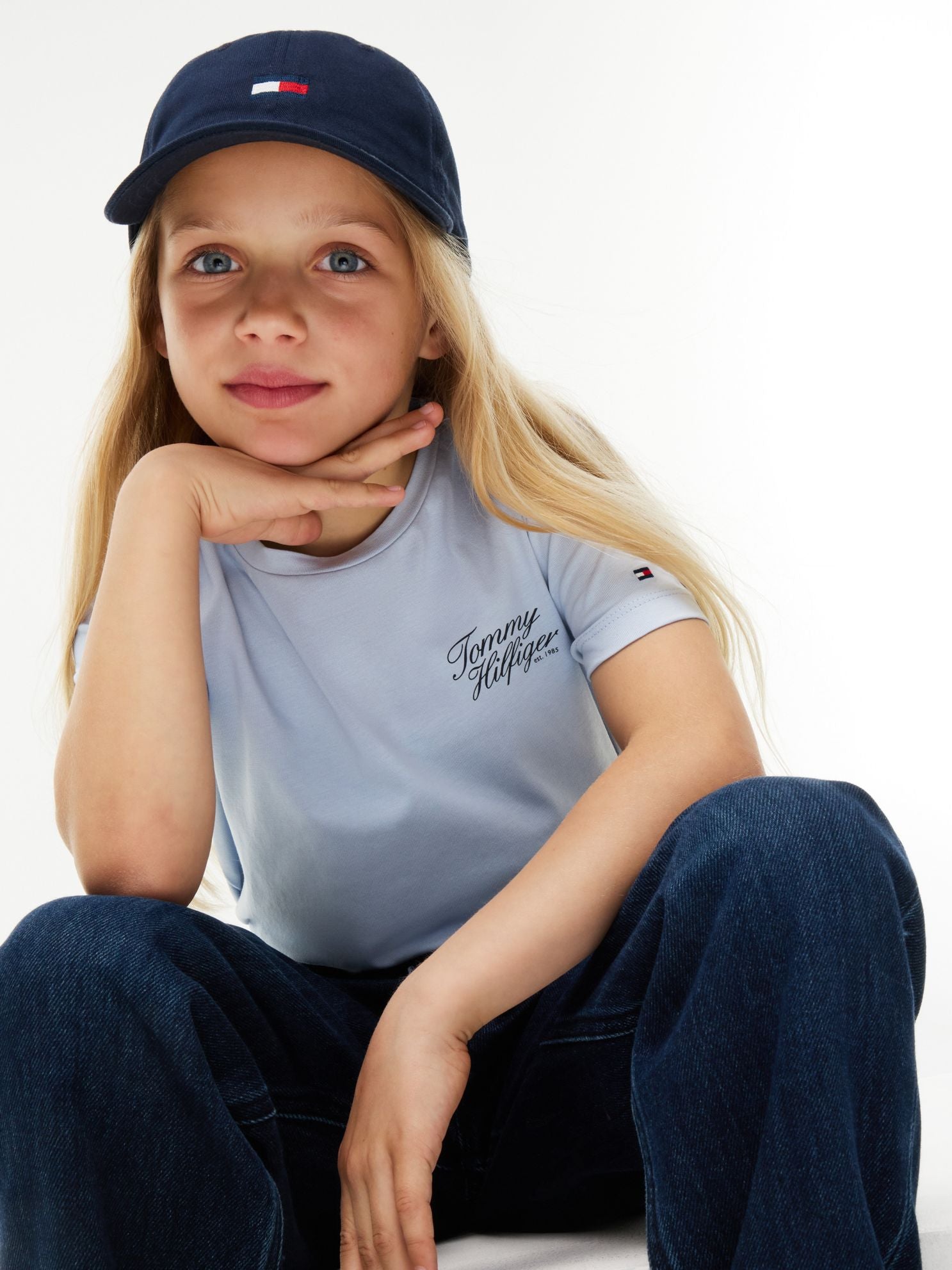 Tommy Hilfiger Kids' Hilfiger Script Logo T-Shirt