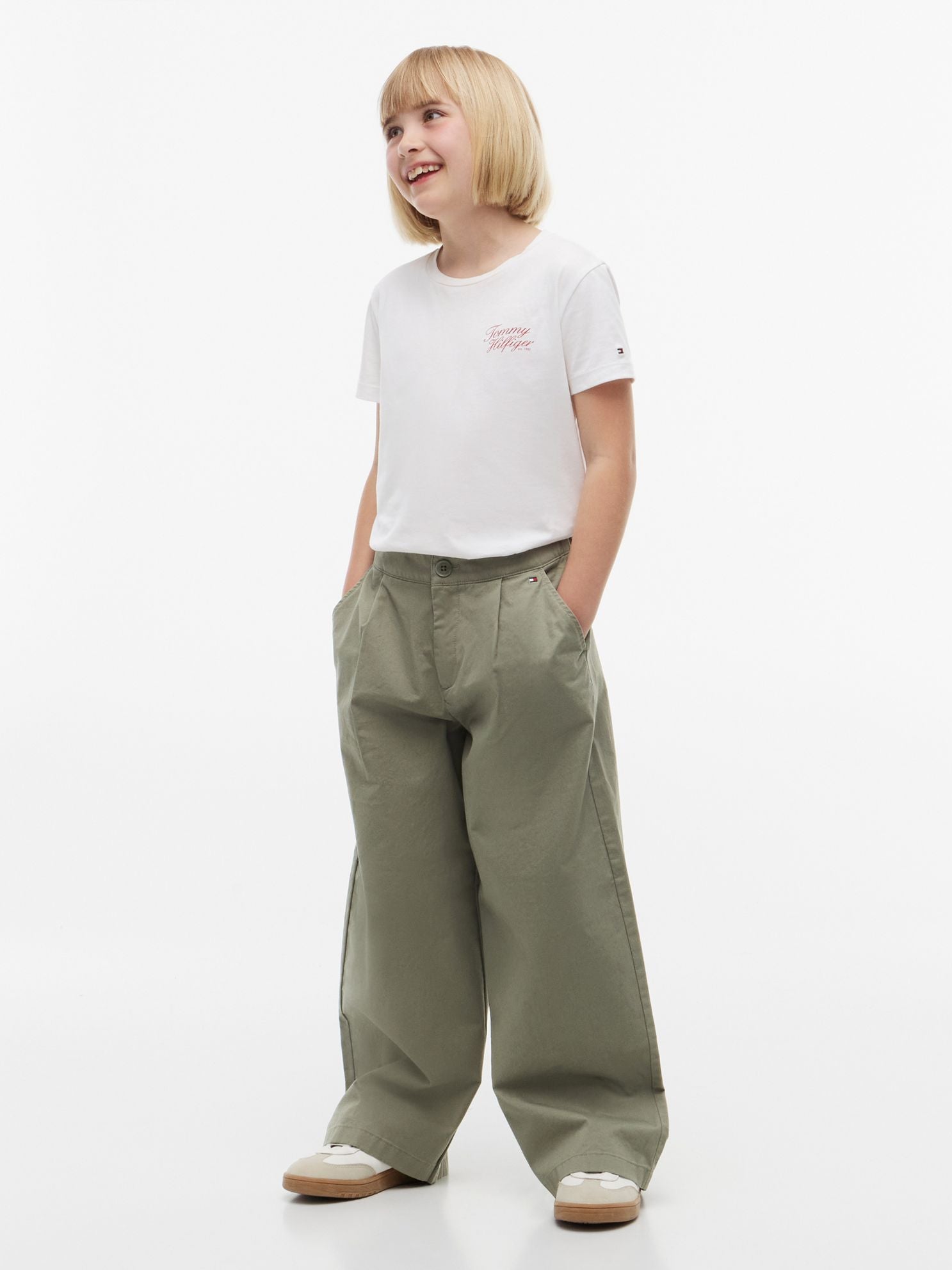 Tommy Hilfiger Kids' Hilfiger Script Logo T-Shirt