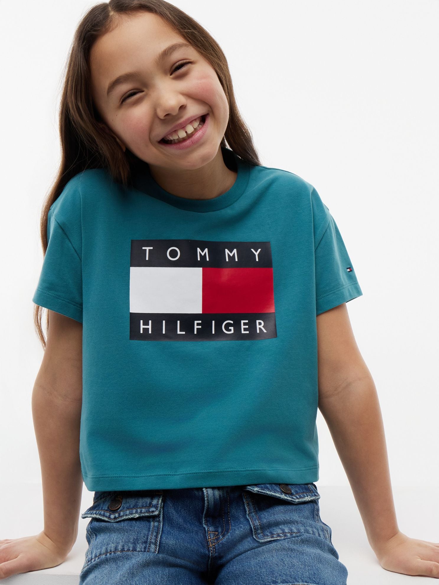 Tommy Hilfiger Kids' Flag Graphic T-Shirt
