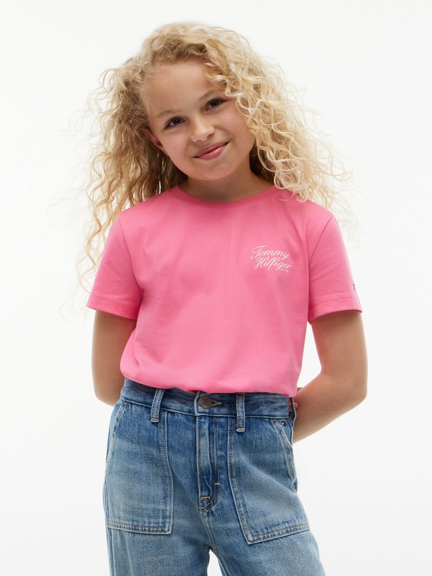 Tommy Hilfiger Kids' Hilfiger Script Logo T-Shirt