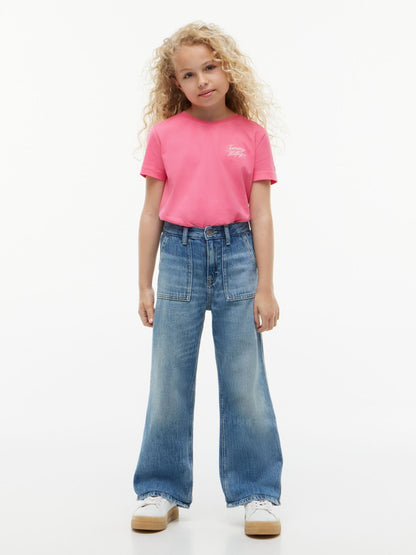Tommy Hilfiger Kids' Hilfiger Script Logo T-Shirt