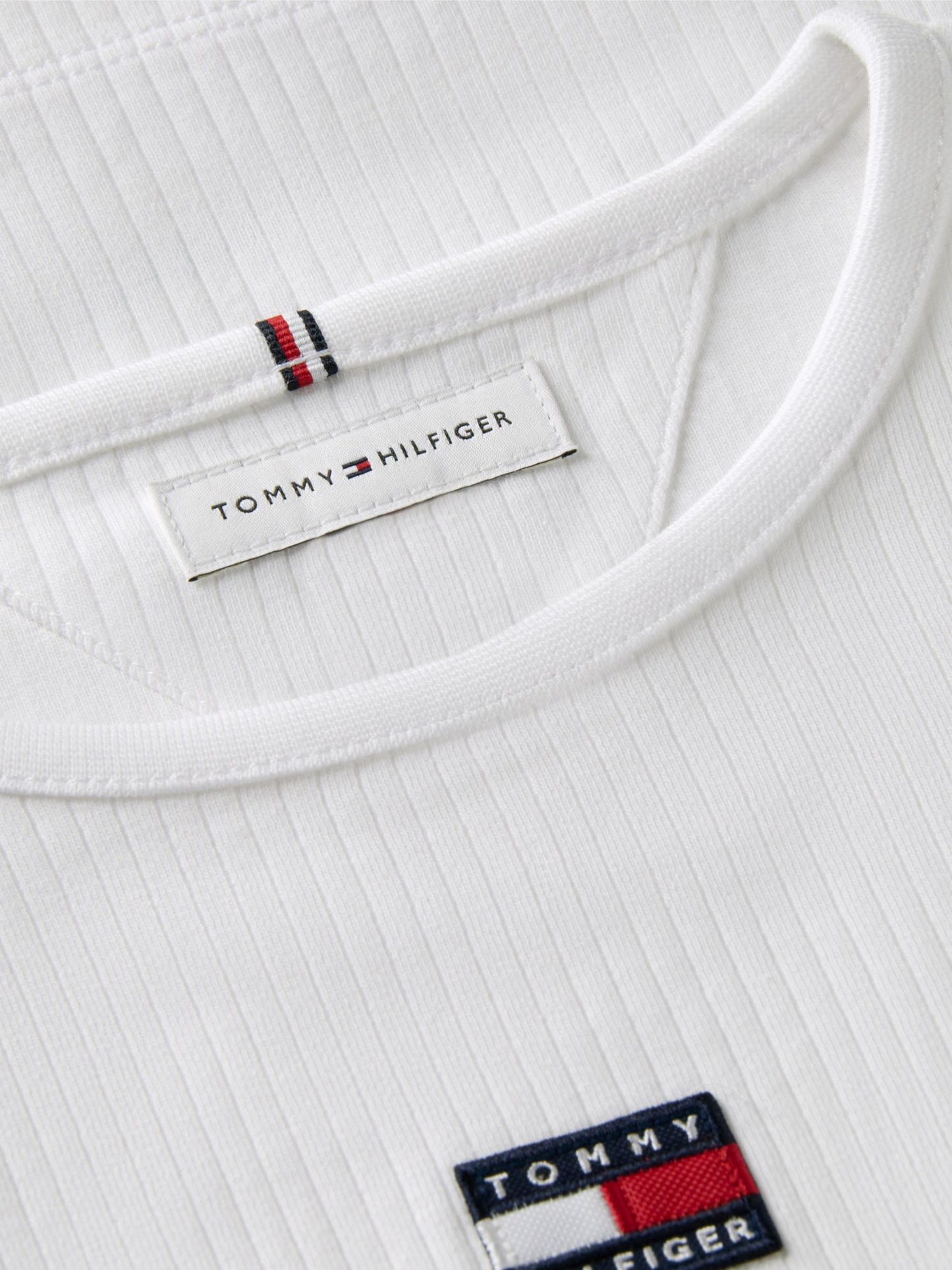 Tommy Hilfiger Kids' Long-Sleeve Badge Ribbed T-Shirt