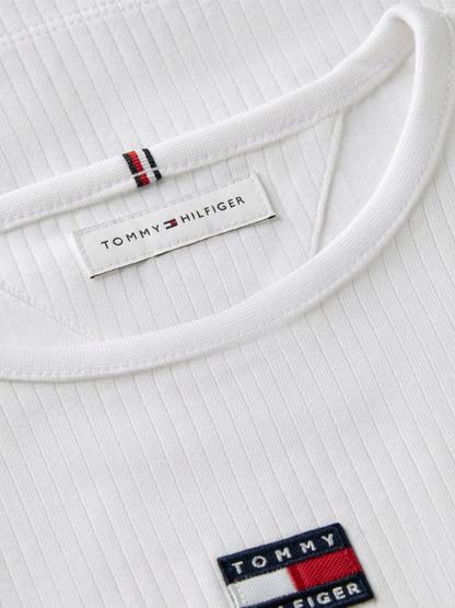 Tommy Hilfiger Kids' Long-Sleeve Badge Ribbed T-Shirt