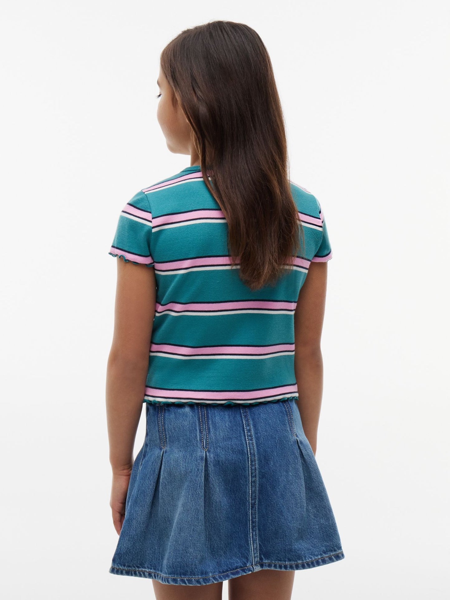 Tommy Hilfiger Kids' Lettuce-Trim Ribbed Top