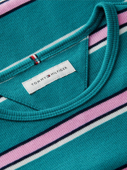 Tommy Hilfiger Kids' Lettuce-Trim Ribbed Top