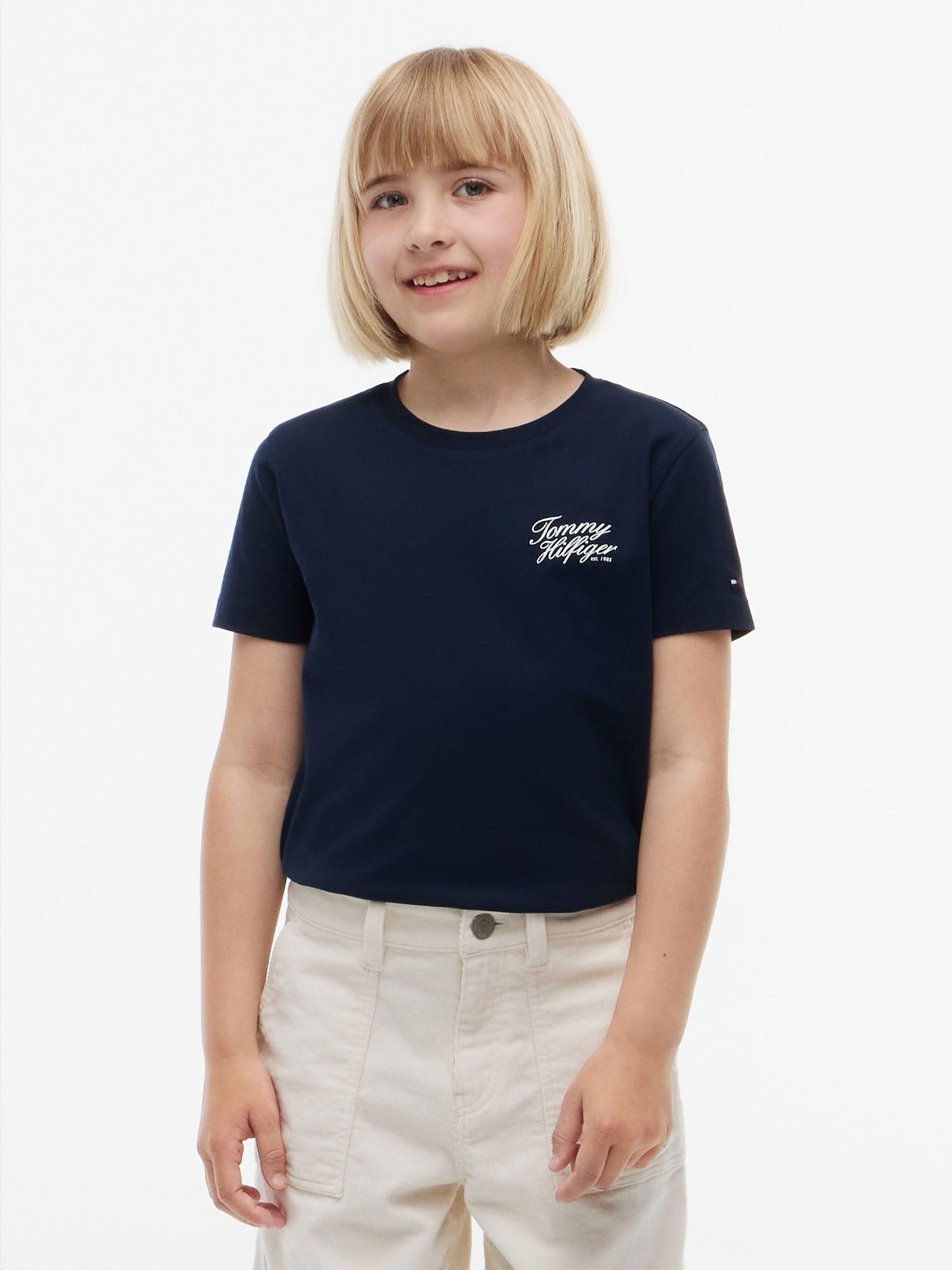 Tommy Hilfiger Kids' Hilfiger Script Logo T-Shirt