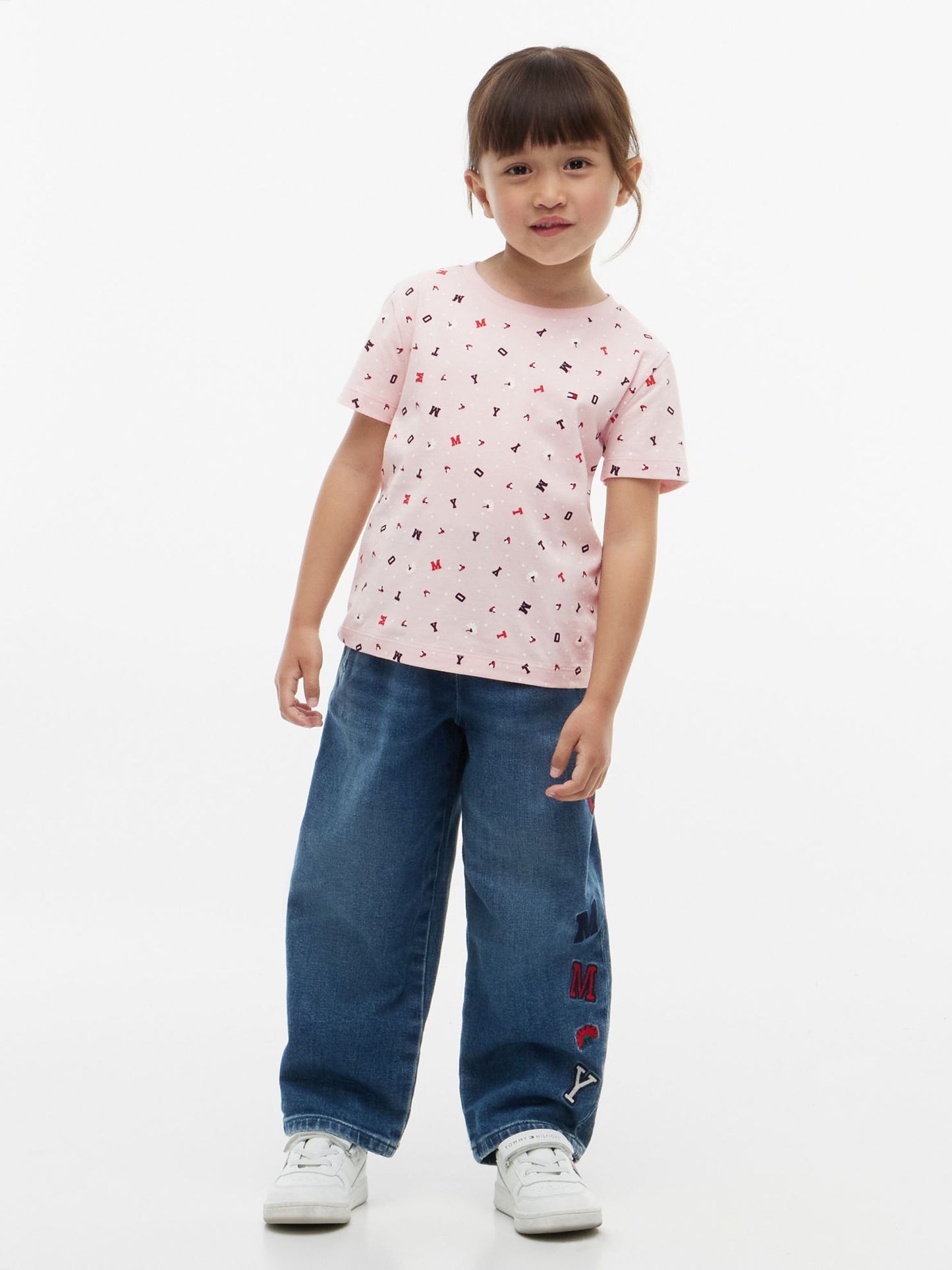 Tommy Hilfiger Kids' Allover Tommy Letter Logo T-Shirt