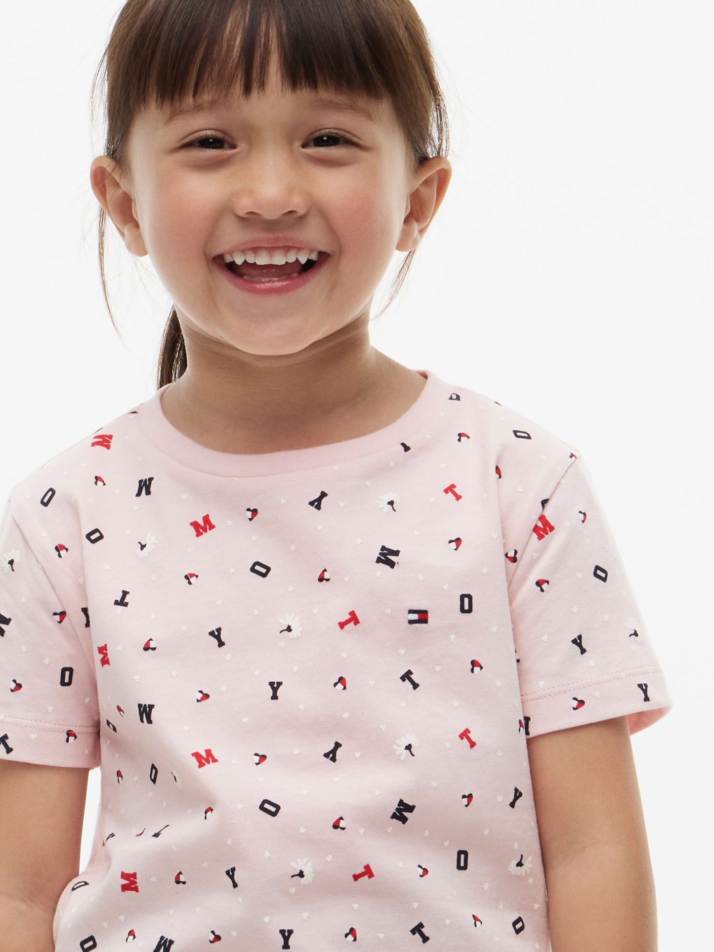 Tommy Hilfiger Kids' Allover Tommy Letter Logo T-Shirt