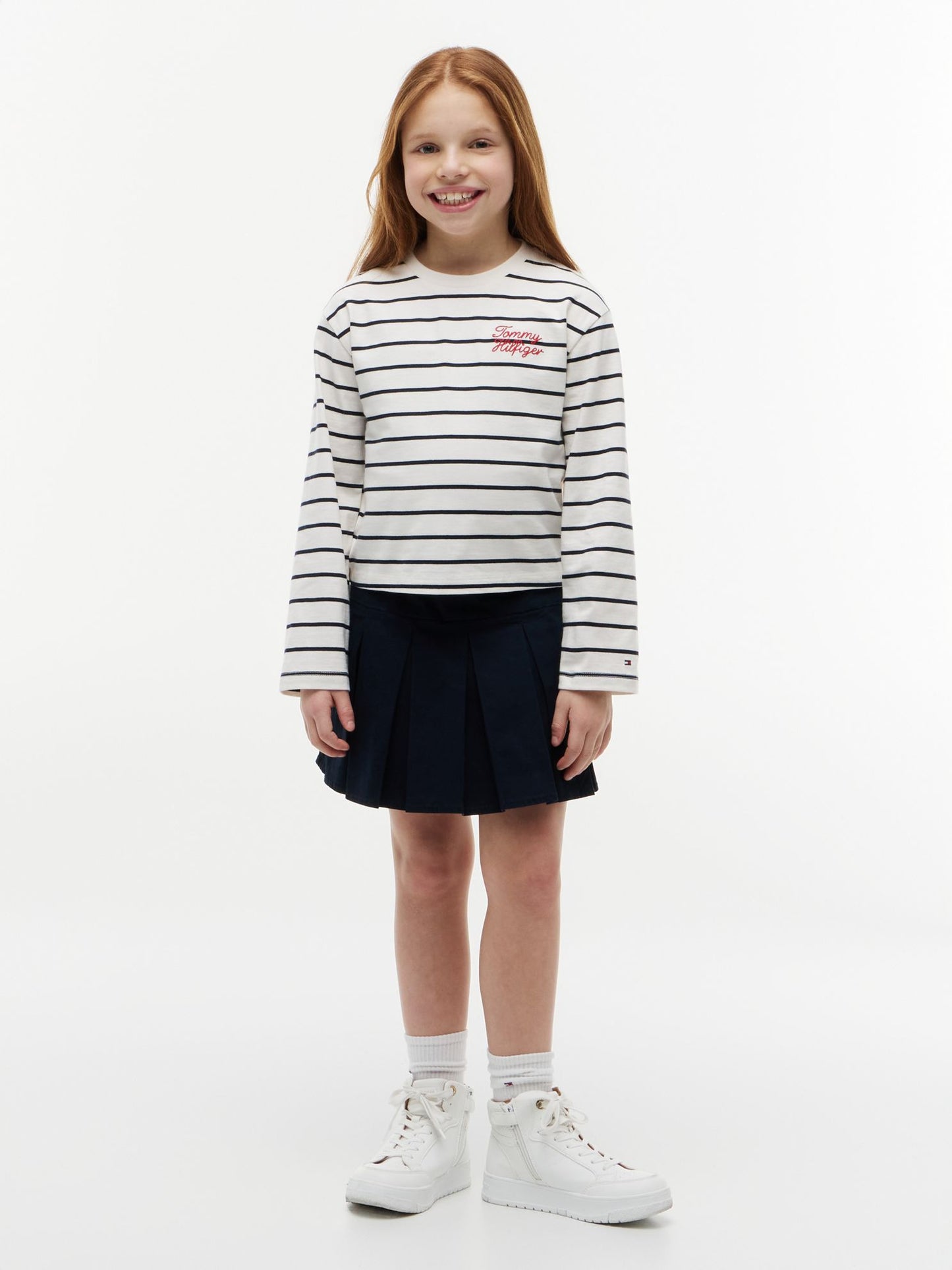 Tommy Hilfiger Kids' Tommy Logo Striped T-Shirt