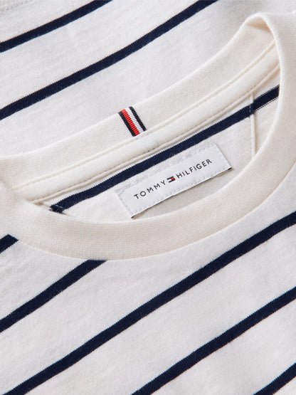 Tommy Hilfiger Kids' Tommy Logo Striped T-Shirt