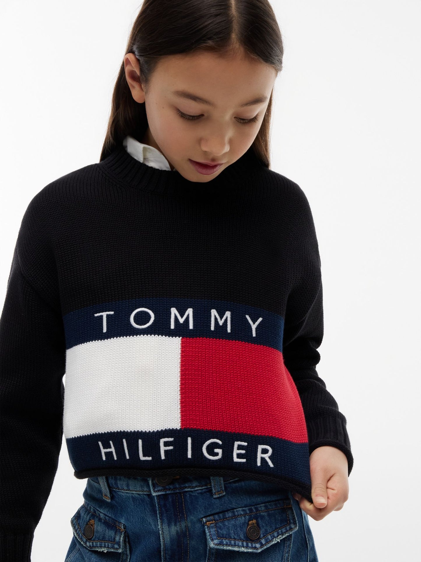 Tommy Hilfiger Kids' Flag Logo Sweater
