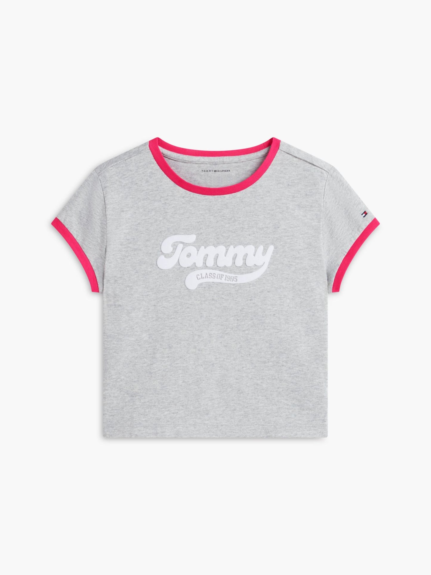 Tommy Hilfiger Kids' Flocked Tommy Logo Ringer T-Shirt