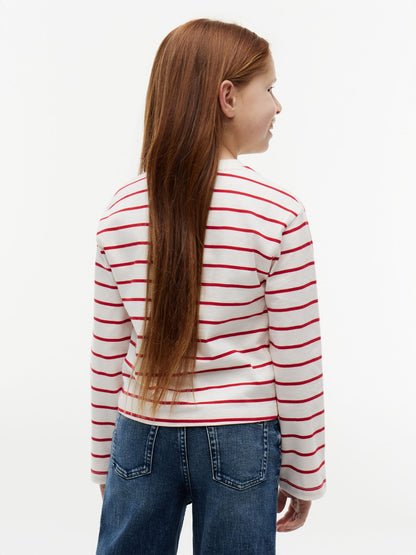 Tommy Hilfiger Kids' Tommy Logo Striped T-Shirt