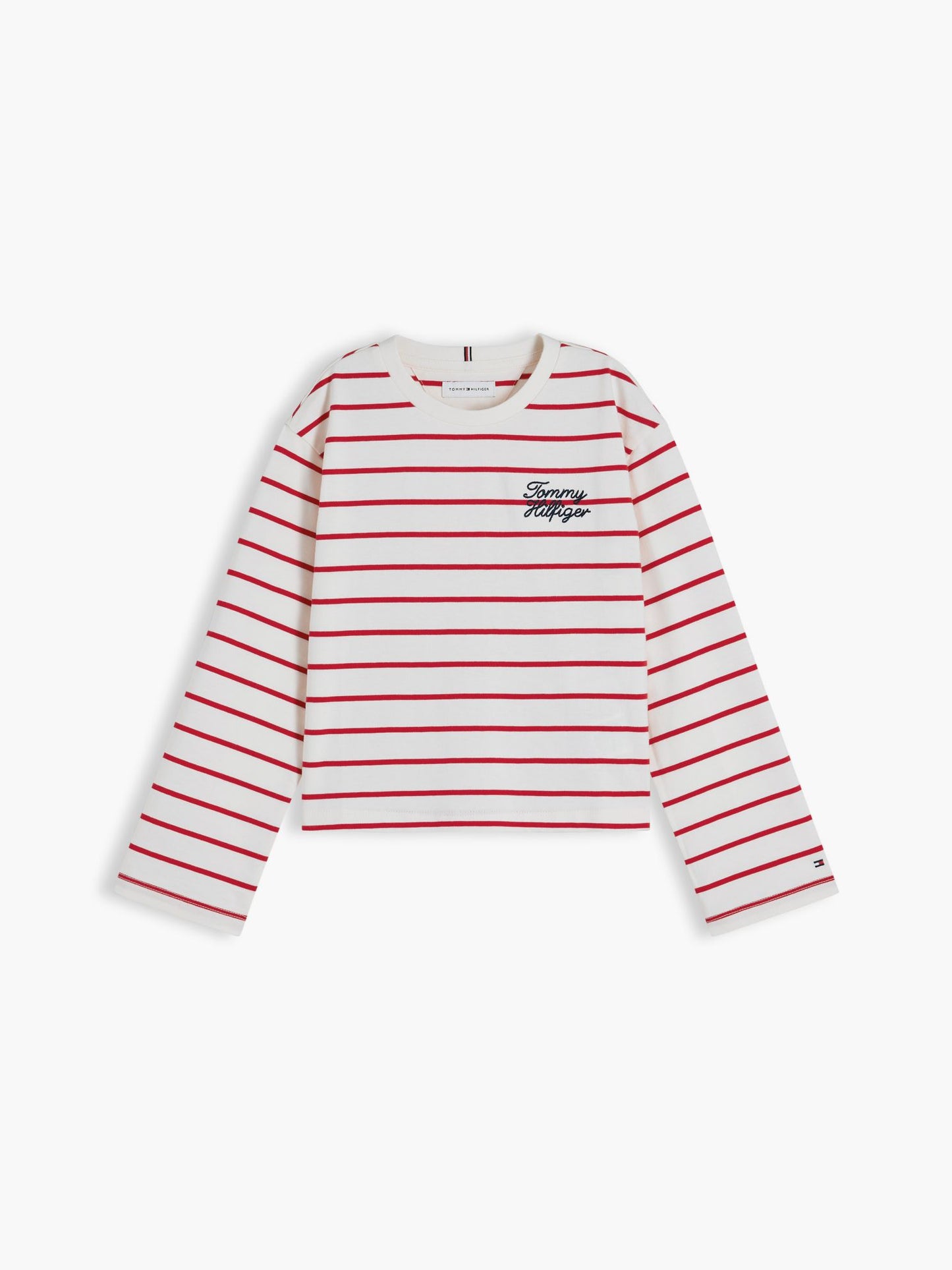 Tommy Hilfiger Kids' Tommy Logo Striped T-Shirt