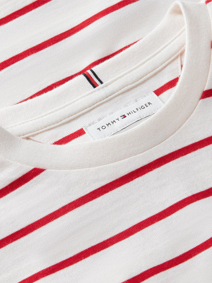 Tommy Hilfiger Kids' Tommy Logo Striped T-Shirt