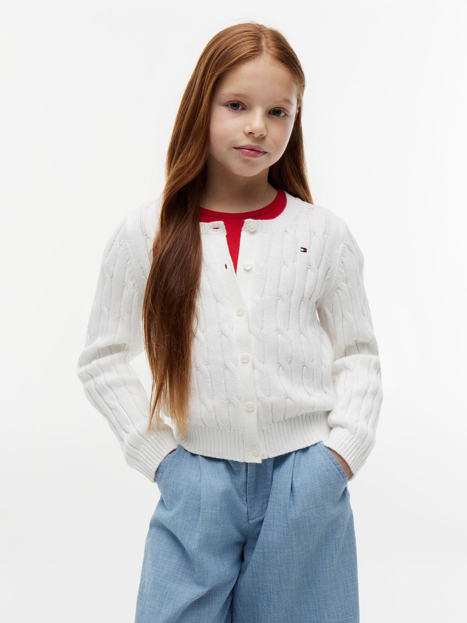 Tommy Hilfiger Kids' Cable Knit Cardigan